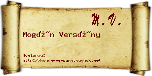 Mogán Versény névjegykártya